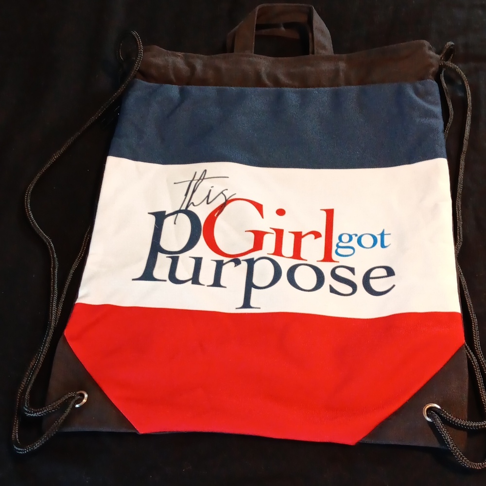 Nwot Custom-Made Drawstring Backpack - image 1